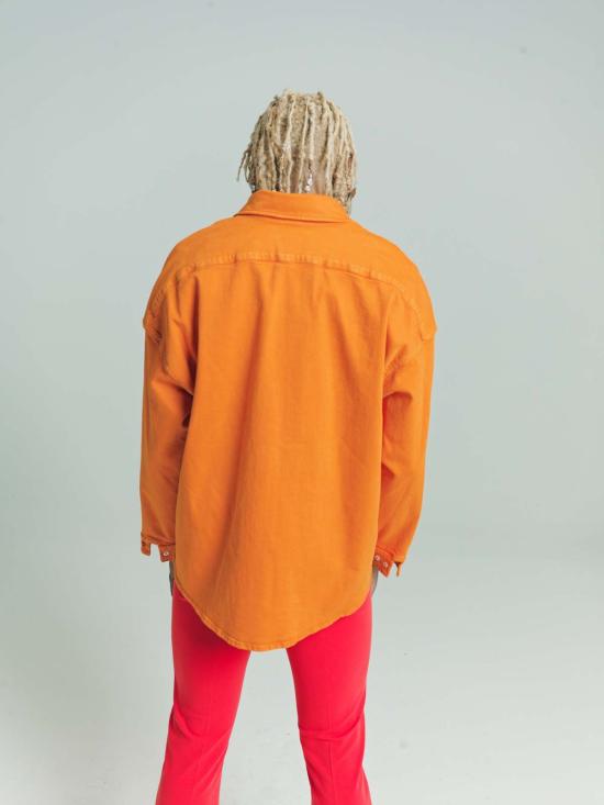  마르니 긴팔 셔츠 Marni Carrot Ecru 오가닉 데님  오렌지 - MARNI