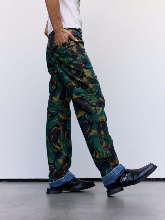  마틴로즈 스트레이트 팬츠 마틴 로즈 리버시블 카모 진 블루 - MARTINE ROSE