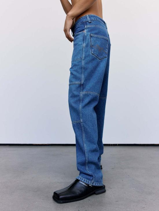  마틴로즈 스트레이트 팬츠 마틴 로즈 리버시블 카모 진 블루 - MARTINE ROSE