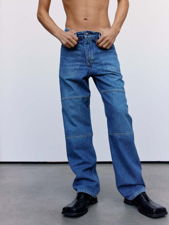  마틴로즈 스트레이트 팬츠 마틴 로즈 리버시블 카모 진 블루 - MARTINE ROSE