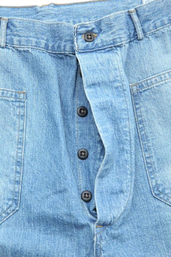  오어슬로우 데님 숏팬츠 Orslow 데님 세일러 팬츠 데님 중고 - ORSLOW