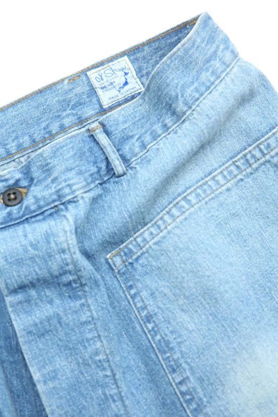  오어슬로우 데님 숏팬츠 Orslow 데님 세일러 팬츠 데님 중고 - ORSLOW