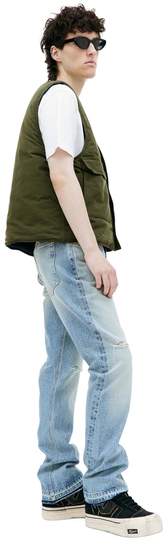  비티에프엘 베스트 Btfl 리버시블 질레 미드나잇/오드 그린 - BTFL