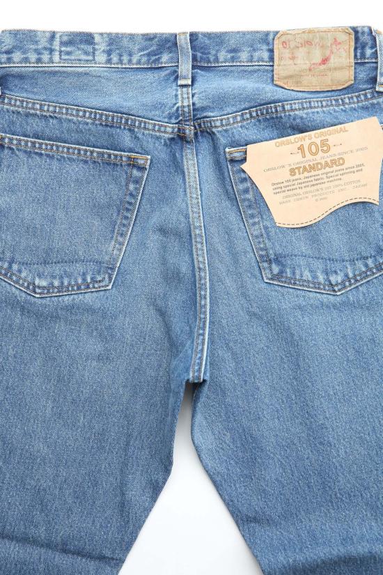  오어슬로우 데님 팬츠 Or Slow 105 90년대 남성용 스탠다드 핏 데님 중고 - ORSLOW