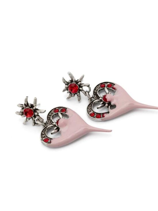  오토링거 이어링 디핑 하트  퍼플 - OTTOLINGER