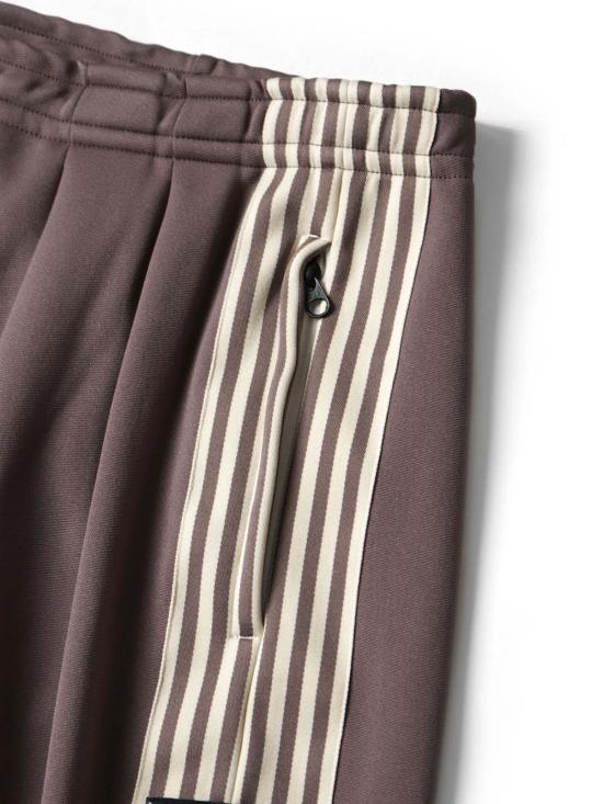  캐피탈 스트레이트 팬츠 Kapital Smooth Jersey Stantman & Woman Super Baggy Track Pants 퍼플 - KAPITAL