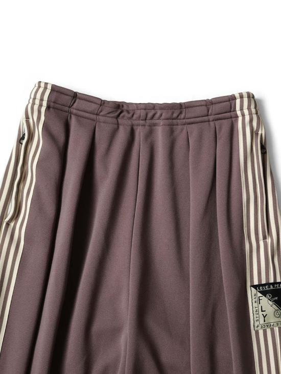  캐피탈 스트레이트 팬츠 Kapital Smooth Jersey Stantman & Woman Super Baggy Track Pants 퍼플 - KAPITAL