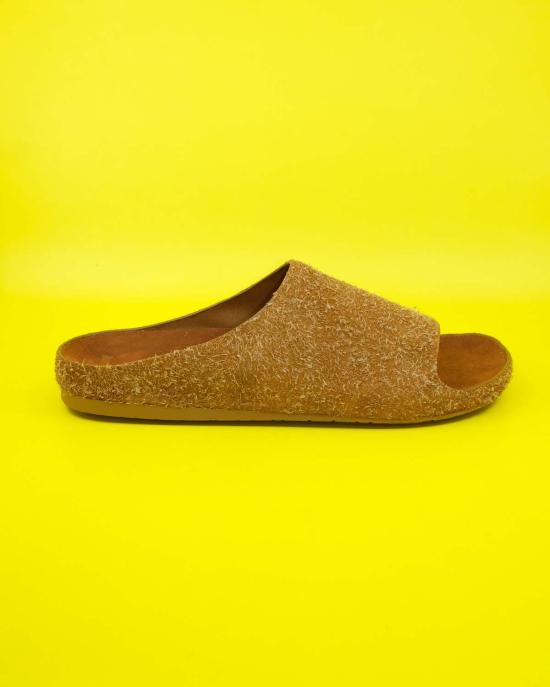  로에베 샌들 브러시드 스웨이드 라고  탄 - LOEWE