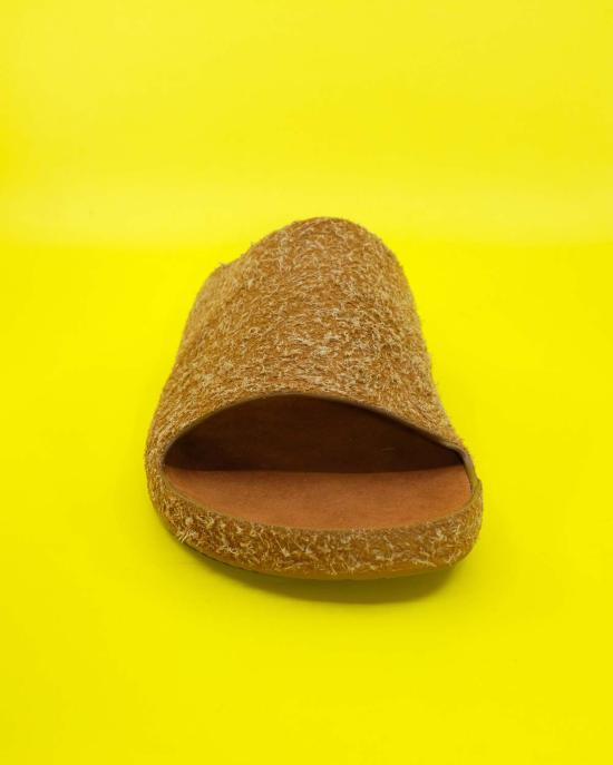  로에베 샌들 브러시드 스웨이드 라고  탄 - LOEWE