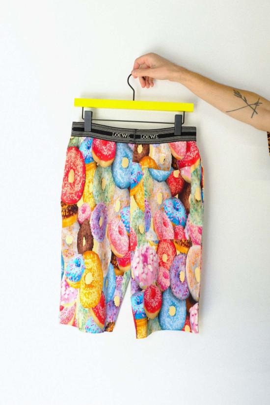  로에베 숏팬츠 코튼 리브 반바지 도넛 - LOEWE