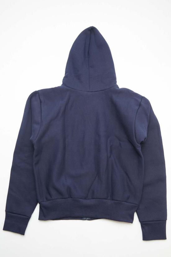  캠버 후드 티셔츠 12온스 헤비웨이트 크로스 니트 지퍼 후드 네이비 - CAMBER