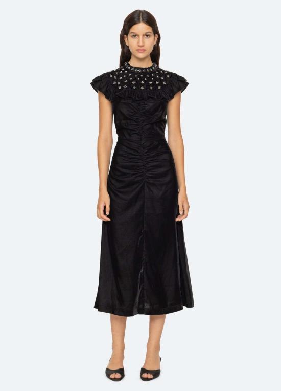  씨뉴욕 롱 원피스 씨 나이 캐릴 드레스