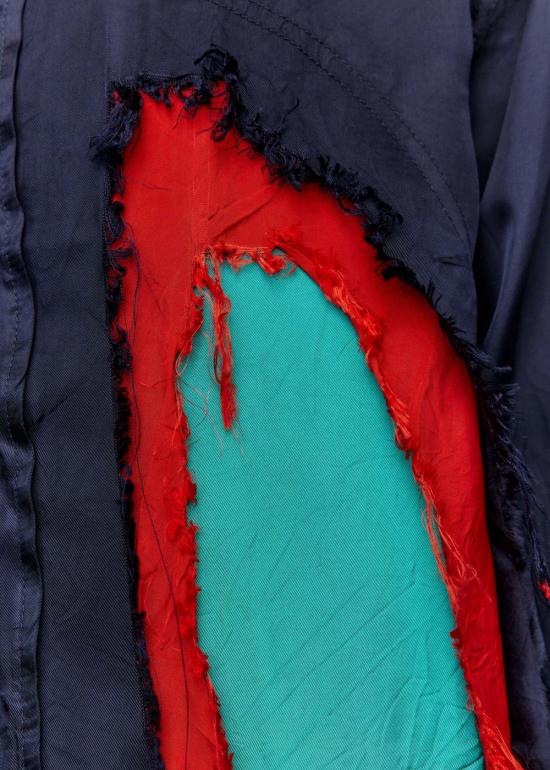  에드워드 커밍 긴팔 셔츠 비스코스 프레잉 폐 윈도우 - EDWARD CUMING