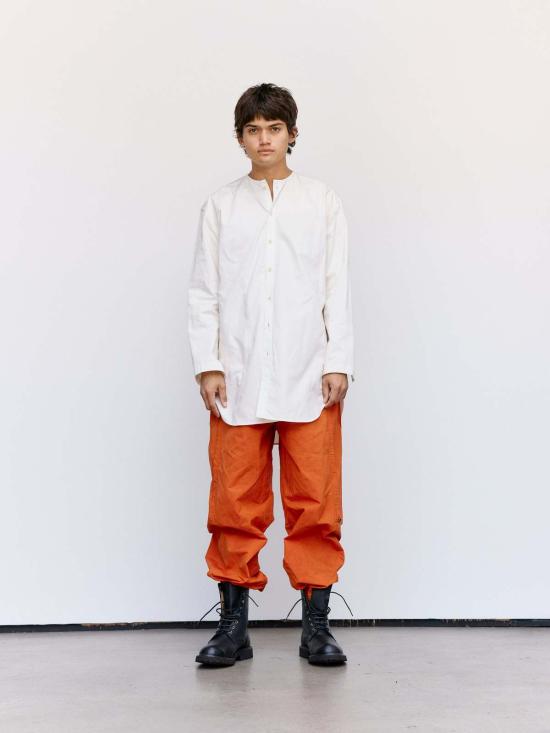  쓰리맨 긴팔 셔츠 3인용 코튼 튜닉  화이트 내추럴 - 3MAN