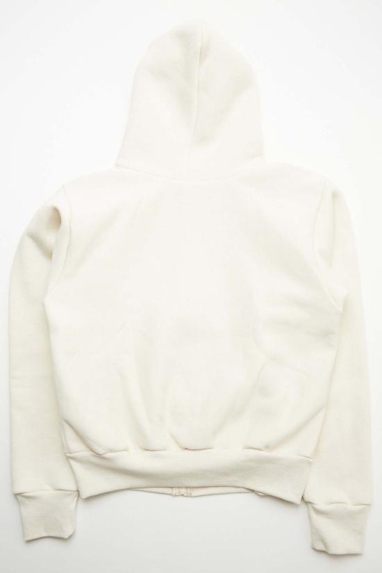  캠버 후드 티셔츠 12온스 헤비웨이트 크로스 니트 지퍼 후드티 내추럴 - CAMBER