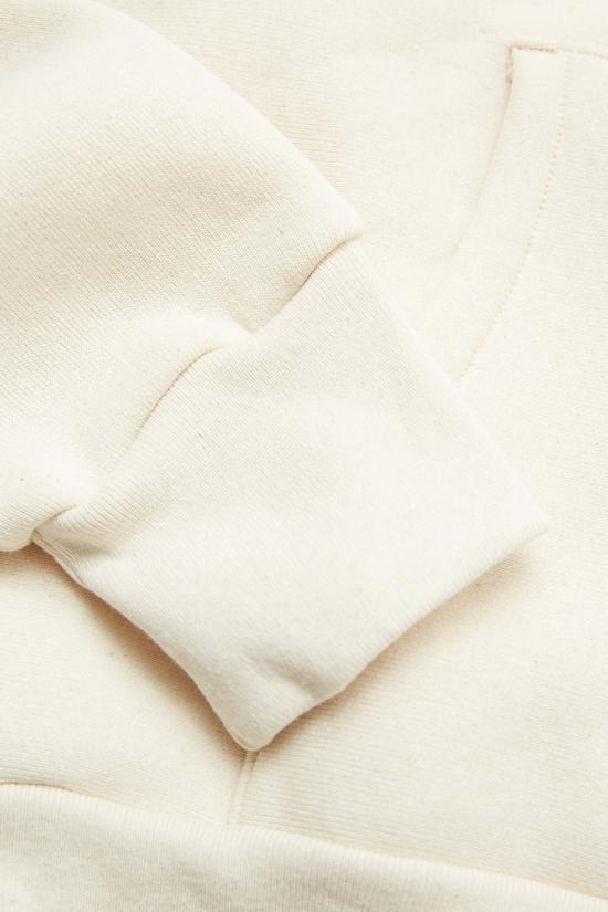  캠버 후드 티셔츠 12온스 헤비웨이트 크로스 니트 지퍼 후드티 내추럴 - CAMBER