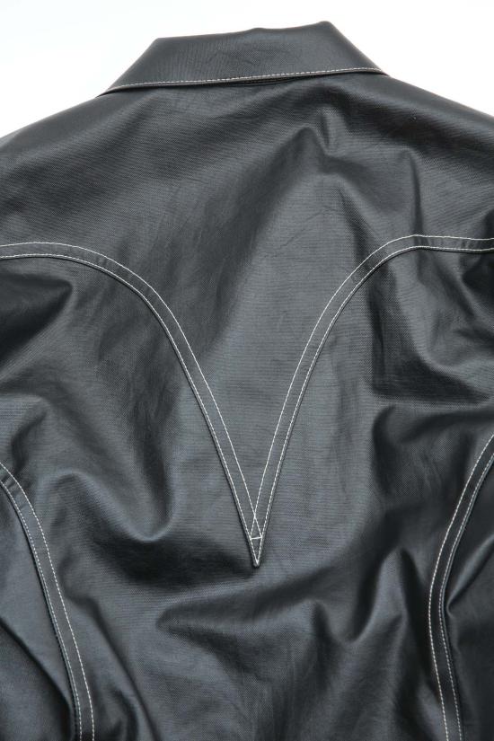  와타나베 준야 데님 자켓 준야 와타나베 맨 X 리바이스 재킷 블랙 코팅 캔버스 - JUNYA WATANABE