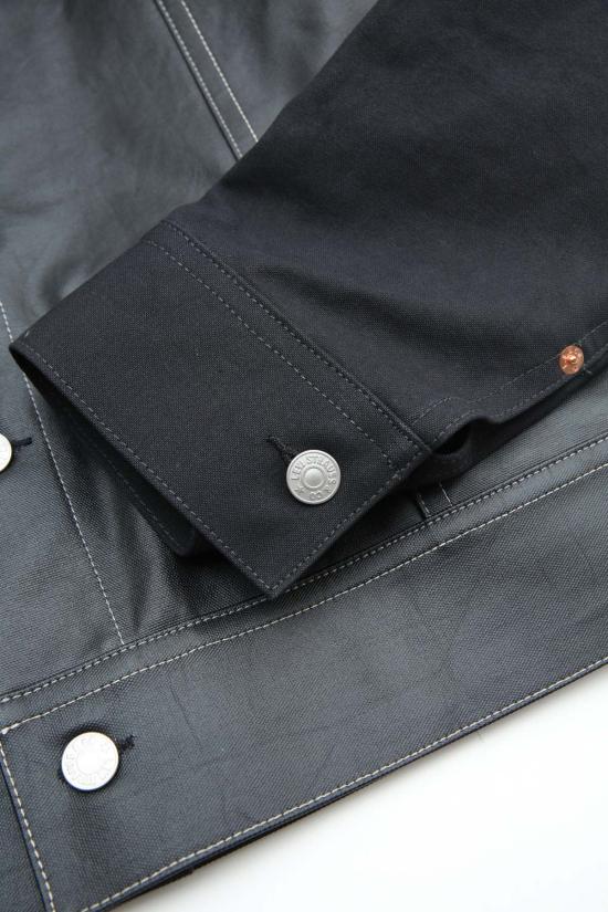  와타나베 준야 데님 자켓 준야 와타나베 맨 X 리바이스 재킷 블랙 코팅 캔버스 - JUNYA WATANABE