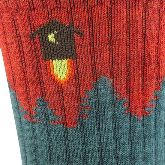  단 터프 양말 Darn Tough 남성용 넘버 2 마이크로 크루 중량 하이킹  1974 티일 - DARN TOUGH