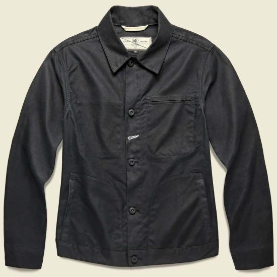  Rogue Territory 긴팔 셔츠 남성용 Ridgeline Supply 왁스 재킷 블랙