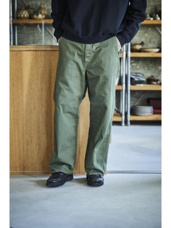  오어슬로우 스트레이트 팬츠 오슬로우 와이드핏 프렌치 워크 팬츠 아미 그린 - ORSLOW
