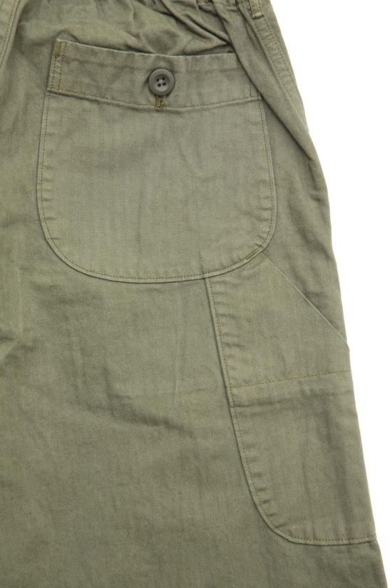  오어슬로우 스트레이트 팬츠 오슬로우 와이드핏 프렌치 워크 팬츠 아미 그린 - ORSLOW