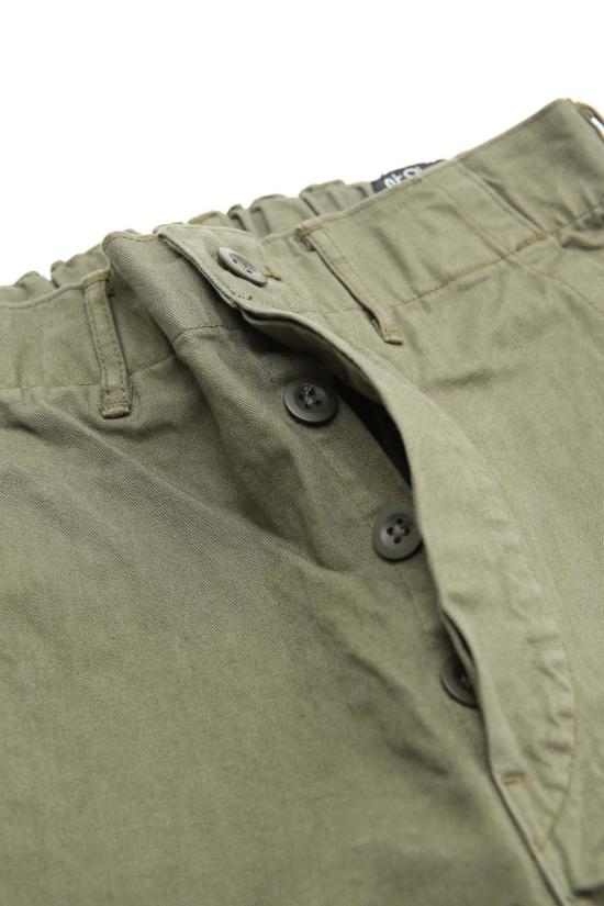  오어슬로우 스트레이트 팬츠 오슬로우 와이드핏 프렌치 워크 팬츠 아미 그린 - ORSLOW