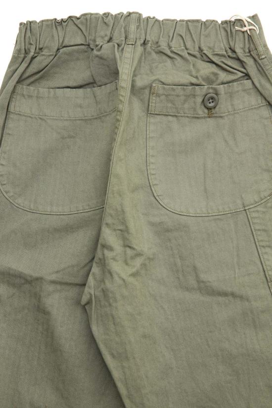  오어슬로우 스트레이트 팬츠 오슬로우 와이드핏 프렌치 워크 팬츠 아미 그린 - ORSLOW