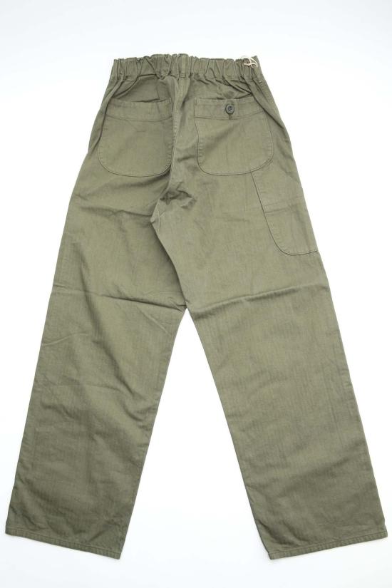  오어슬로우 스트레이트 팬츠 오슬로우 와이드핏 프렌치 워크 팬츠 아미 그린 - ORSLOW