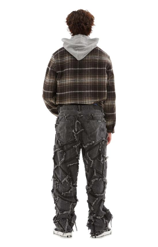  나미아스 데님 팬츠 로고 진 숯 - NAHMIAS