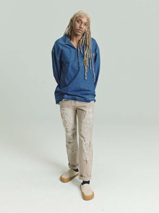  로에베 파울라 이비자 스트레이트 팬츠 폴라 이비자 로에베 리피드 팬츠 베이지 - LOEWE PAULA'S IBIZA