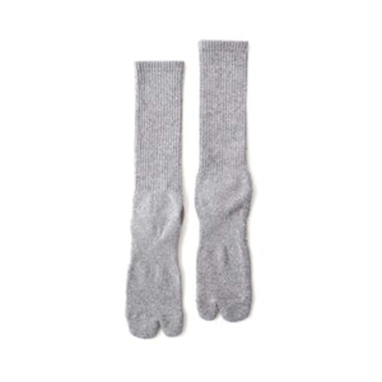  Nodal 양말 노달 트위스티드 헤더 타비  미들 그레이