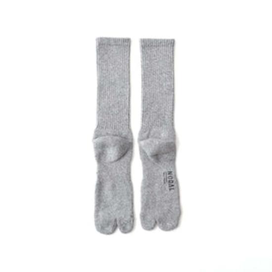  Nodal 양말 노달 트위스티드 헤더 타비  미들 그레이 - OTHER BRANDS