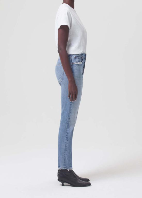  에이골디 데님 팬츠 아골드 라일리 크롭 진 코브 - AGOLDE