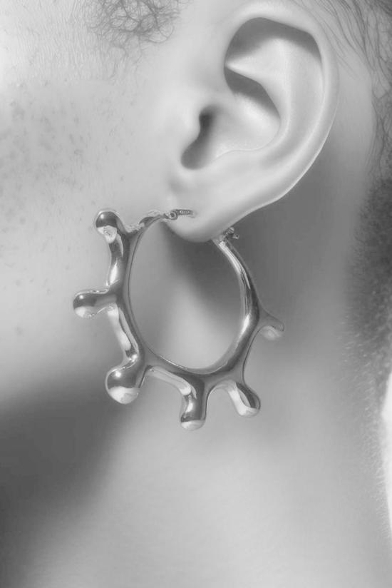  한나 주웻 이어링 Hannah Jewett 라떼 후프 18k - HANNAH JEWETT