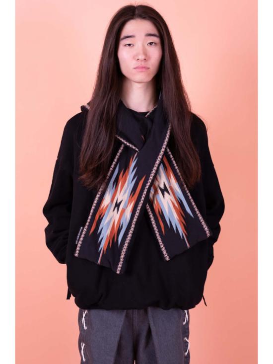  캐피탈 자켓 Kapital Swt Knit X Ortega 저지 케사 파카 블랙