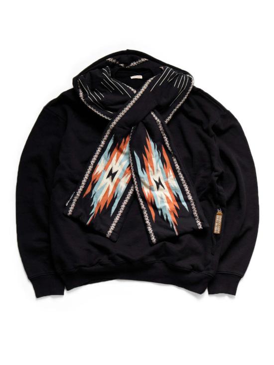  캐피탈 자켓 Kapital Swt Knit X Ortega 저지 케사 파카 블랙 - KAPITAL