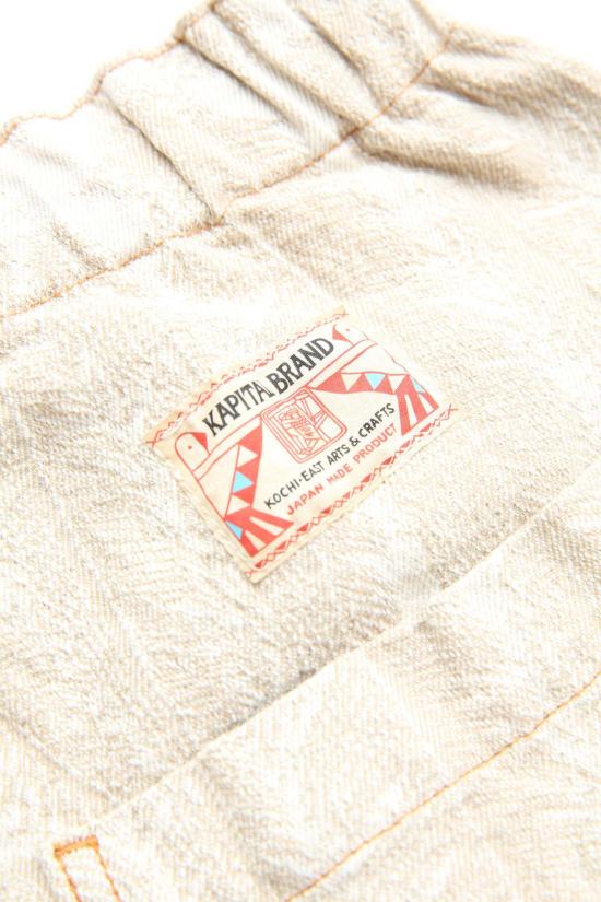  캐피탈 스트레이트 팬츠 Kapital 12oz Magpie 데님 W 니 이지 배기 팬츠 내추럴 - KAPITAL