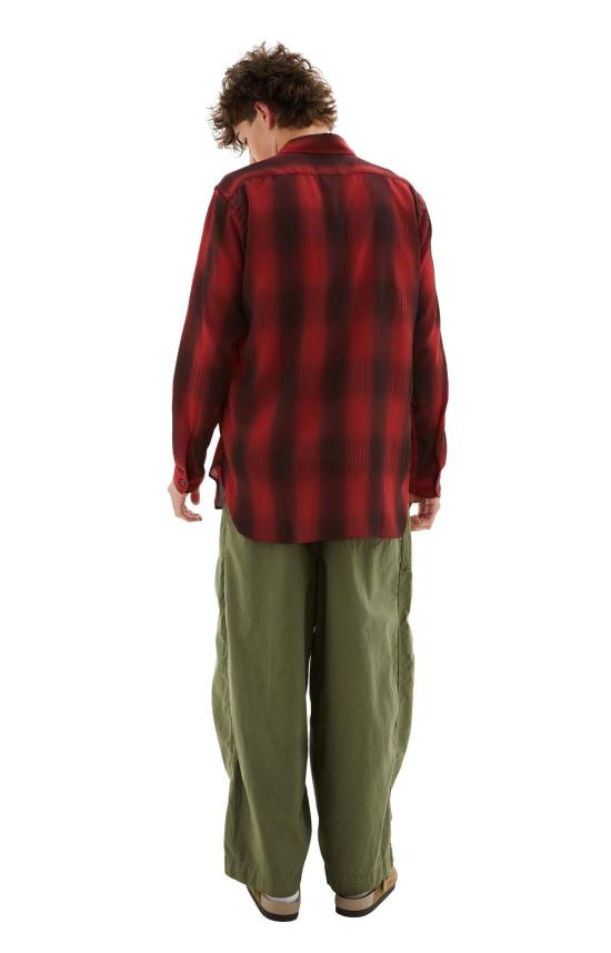  니들스 긴팔 셔츠 워크  레드 - NEEDLES