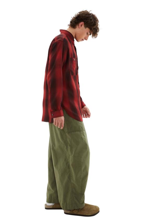  니들스 긴팔 셔츠 워크  레드 - NEEDLES