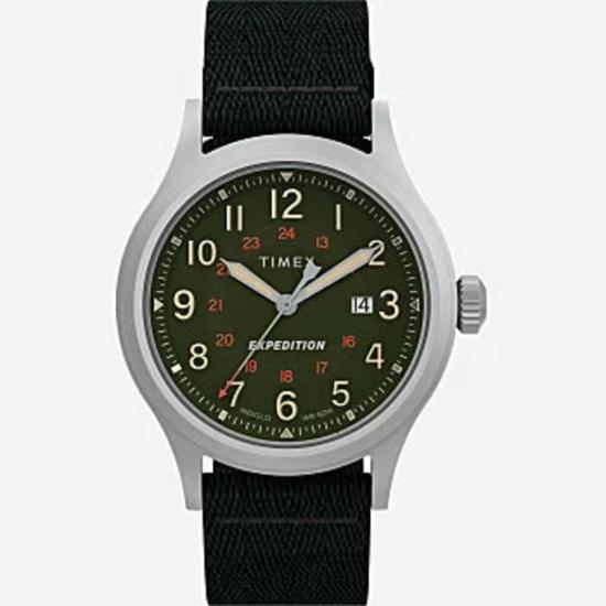  타이맥스 손목시계 Timex Expedition North Sierra 40mm 재활용 소재 패브릭 스트랩 시계