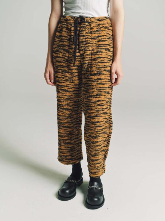  보디 트레이닝/조거 팬츠 보드 울 플리스 스웨트 팬츠 오렌지/블랙