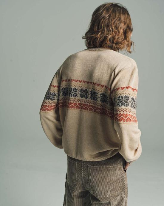  아워레가시 스웨터 우리의 레거시 헴프 베이스 라운드넥 스노우 페어아일 - OUR LEGACY