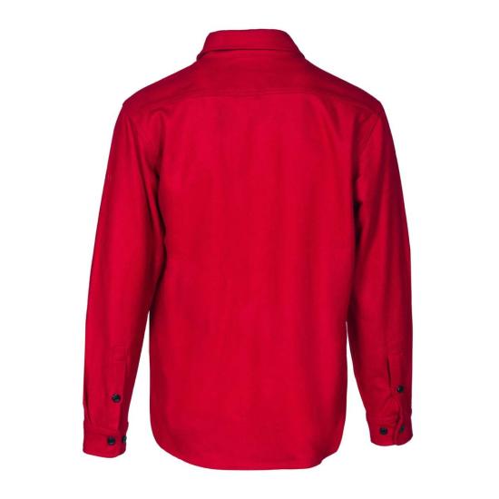  쇼트N.Y.C 긴팔 셔츠 Schott N.Y.C. 남성용 울  레드 - SCHOTT N.Y.C