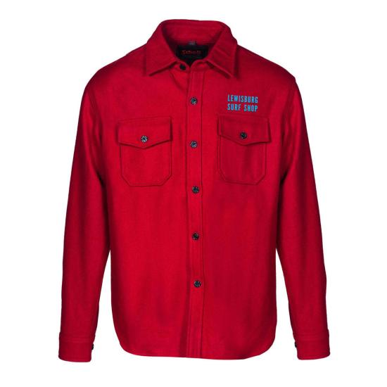  쇼트N.Y.C 긴팔 셔츠 Schott N.Y.C. 남성용 울  레드