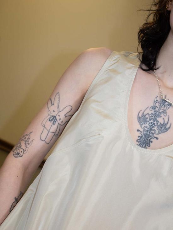  Chelsea Mak 숏 원피스 첼시 마크 리옹 드레스 샴페인/블랙 - OTHER BRANDS