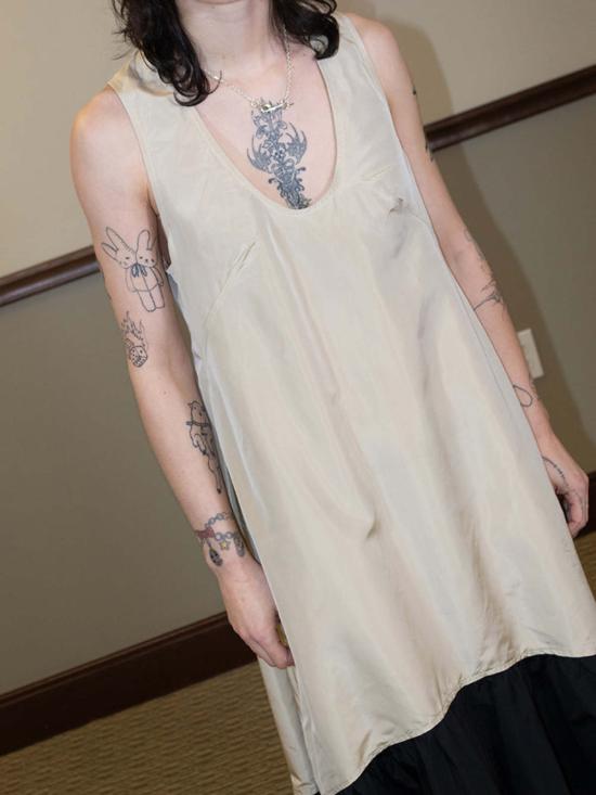  Chelsea Mak 숏 원피스 첼시 마크 리옹 드레스 샴페인/블랙 - OTHER BRANDS