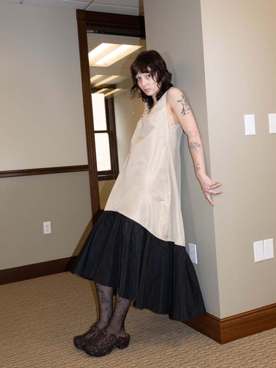  Chelsea Mak 숏 원피스 첼시 마크 리옹 드레스 샴페인/블랙 - OTHER BRANDS