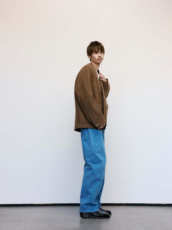  르메르 데님 팬츠 트위스트 벨티드 팬츠 데님 스노우 블루 - LEMAIRE