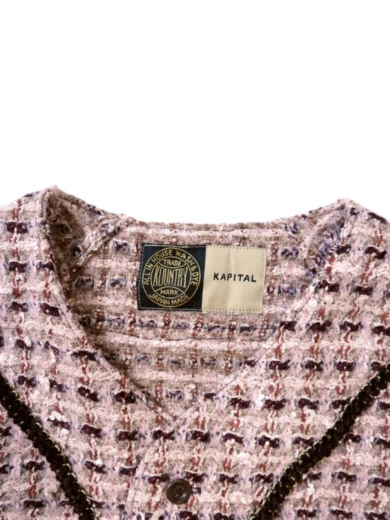  캐피탈 반팔 셔츠 Kapital Fancy Tweed Great Kountry 야구 - KAPITAL